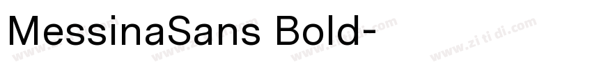 MessinaSans Bold字体转换